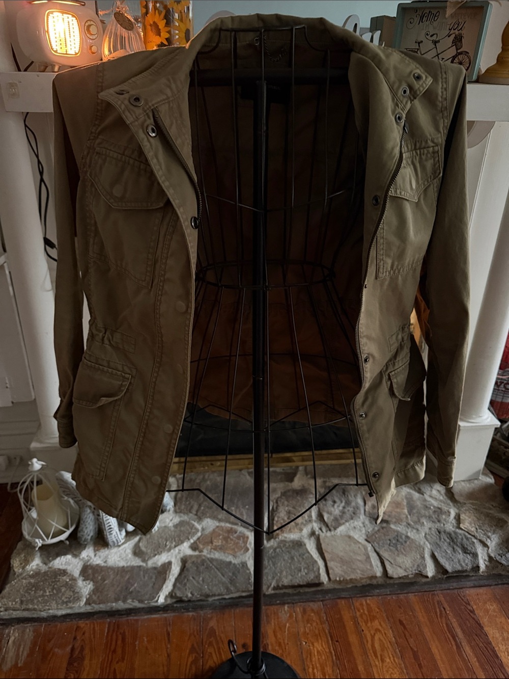 Banana Republic Olive Green Military Field Jacket